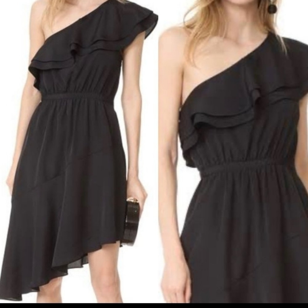 LIKELY One-Shoulder Asymmetrical Ruffled Dress Size 8 - Picture 2 of 11